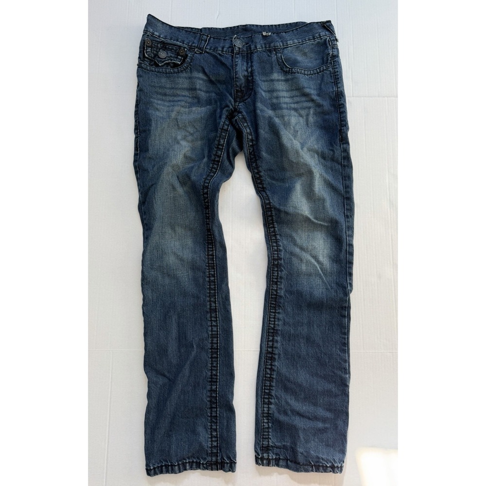 True Religion Men's Billy Jeans Y2K Denim Super T Size 36